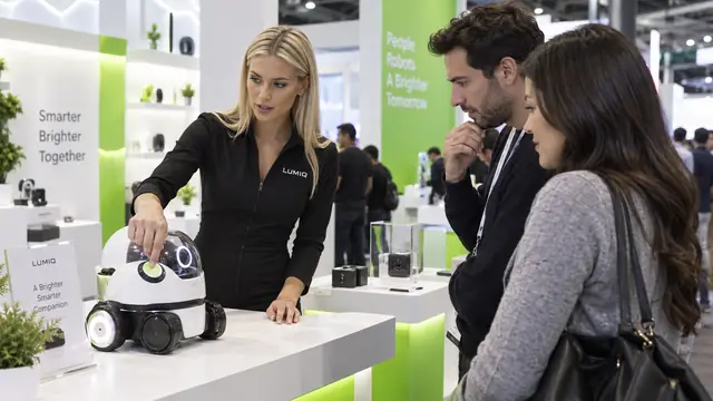 Editorial illustration: CES Booth Staffing Guide for Las Vegas Exhibitors