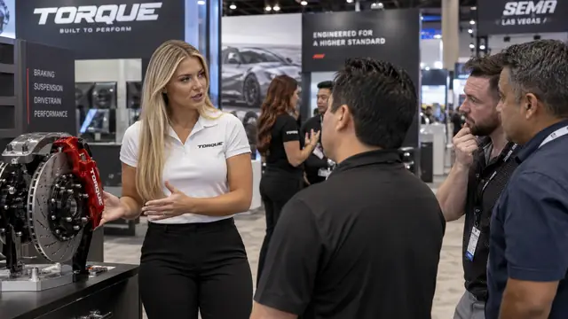 Editorial illustration: How Much Do Trade Show Models Cost in Las Vegas?