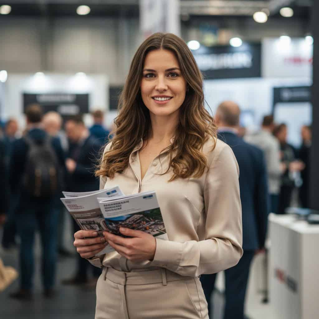 TSM Agency bilingual event staff portrait at Phoenix trade show booth