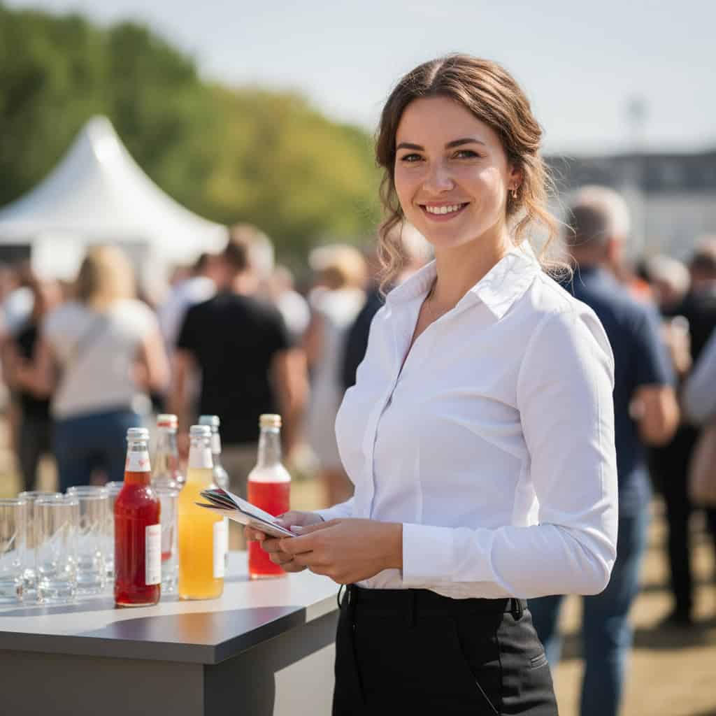 TSM Agency brand ambassador portrait at Anaheim trade show booth