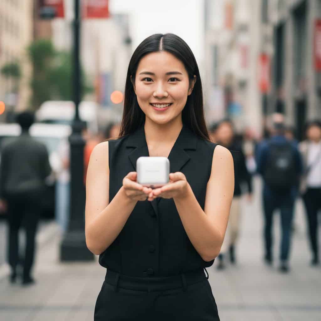 TSM Agency brand ambassador portrait at Denver trade show booth