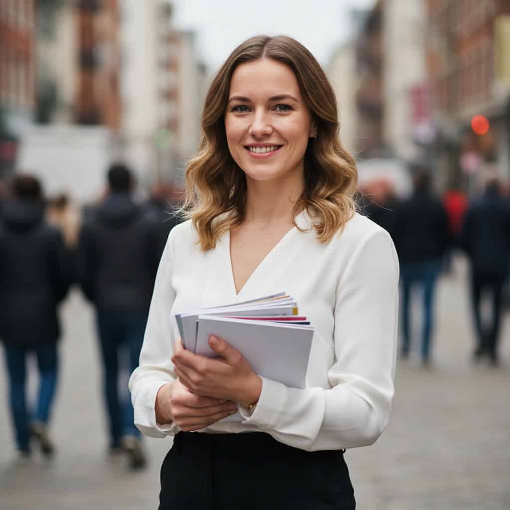 TSM Agency brand ambassador portrait at Kansas City trade show booth