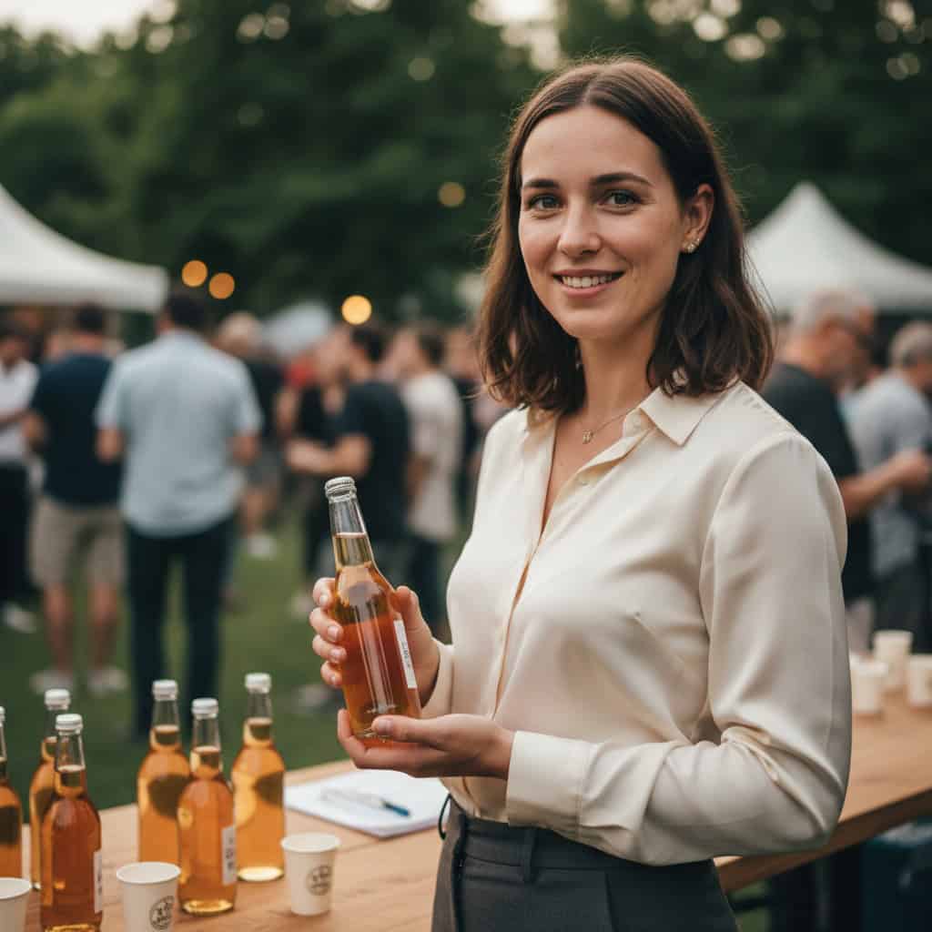 TSM Agency brand ambassador portrait at Las Vegas trade show booth