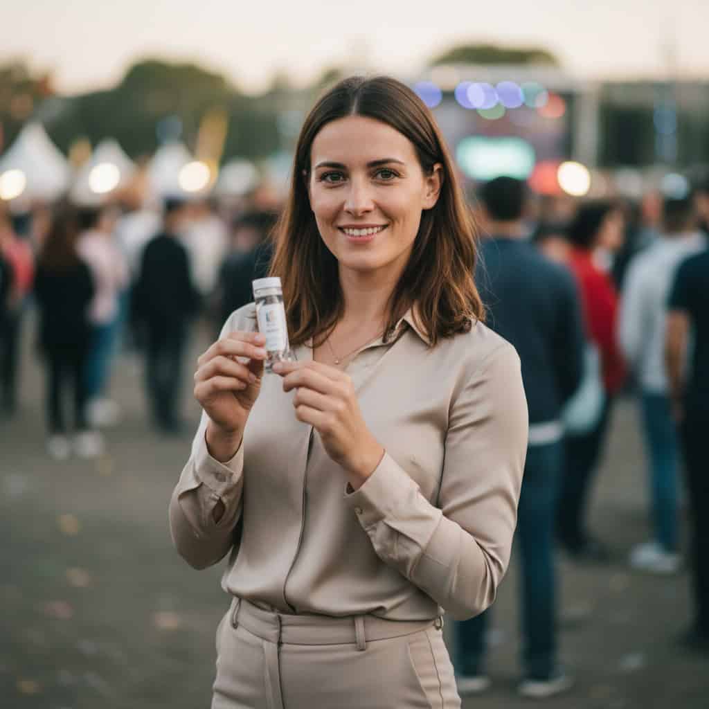 TSM Agency brand ambassador portrait at Los Angeles trade show booth