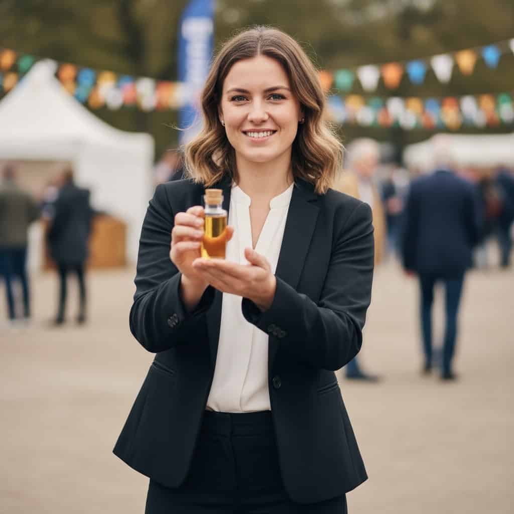 TSM Agency brand ambassador portrait at New Orleans trade show booth