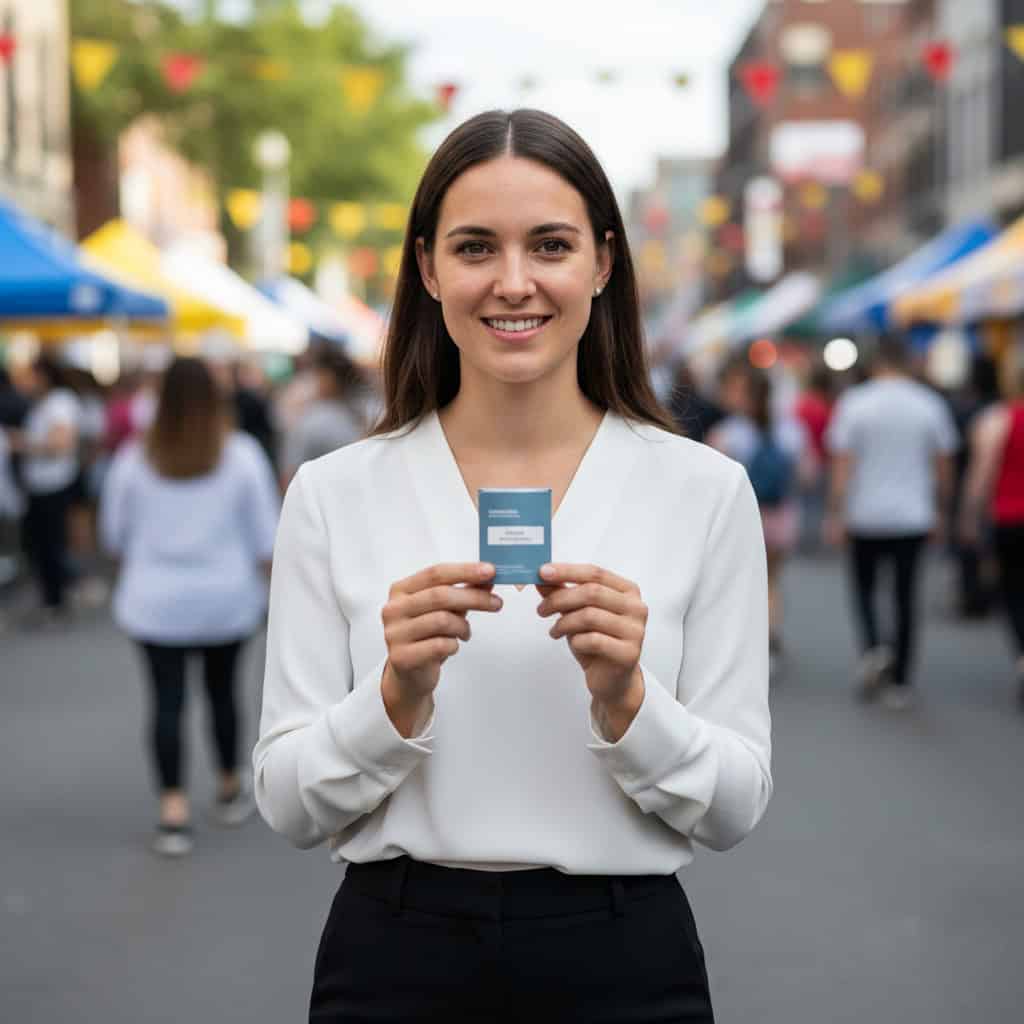 TSM Agency brand ambassador portrait at Phoenix trade show booth