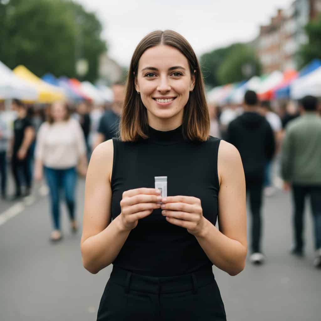 TSM Agency brand ambassador portrait at San Antonio trade show booth