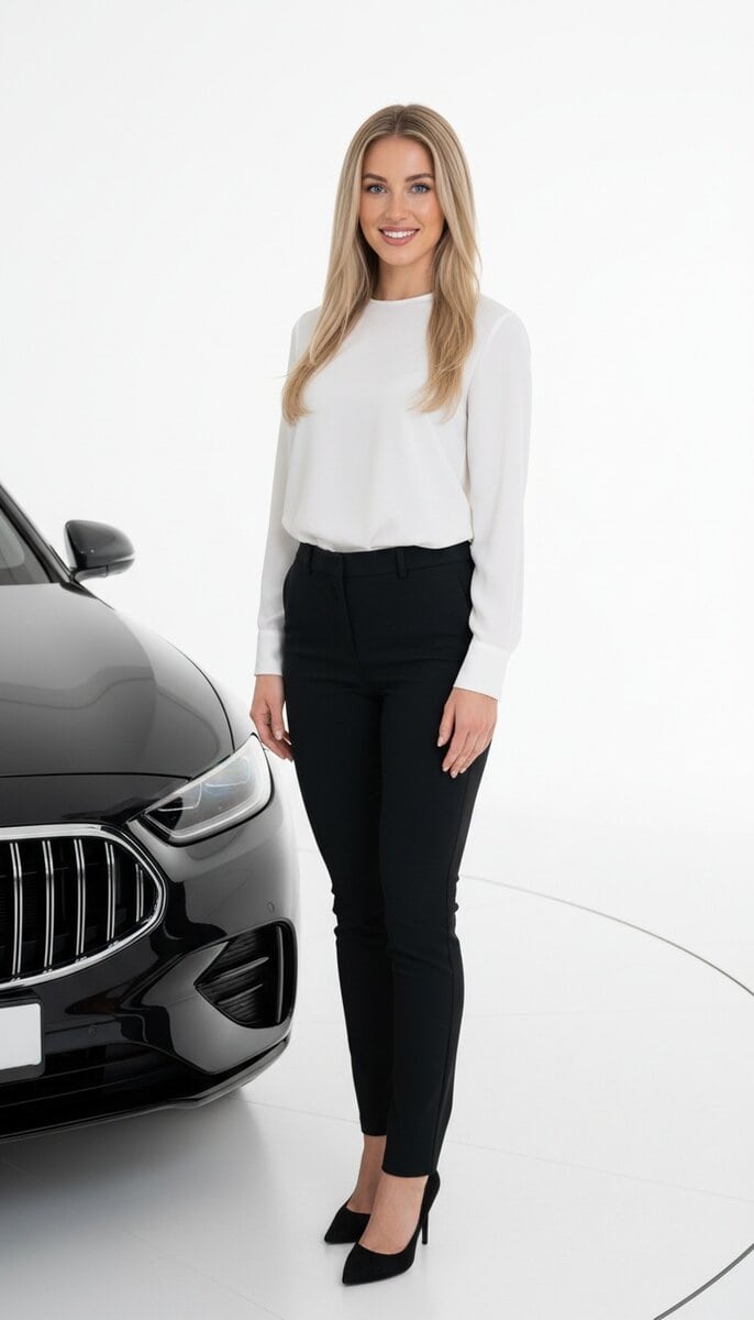 TSM Agency car show model in action at Orlando trade show