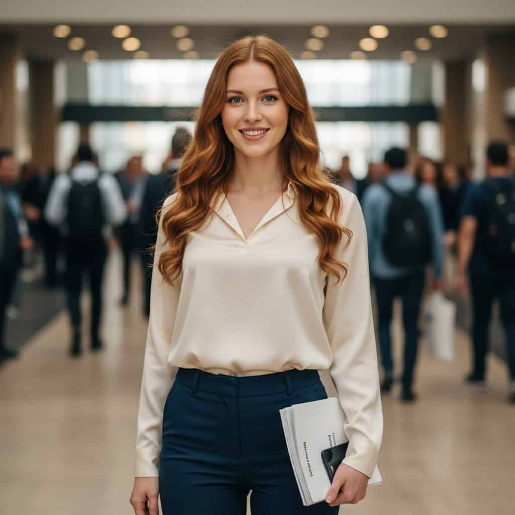 TSM Agency greeter / crowd gatherer portrait at Dallas trade show booth