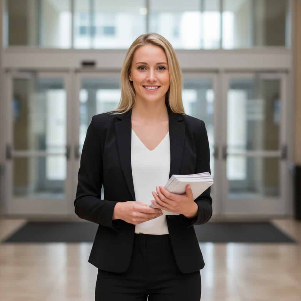 TSM Agency greeter / crowd gatherer portrait at Tampa trade show booth