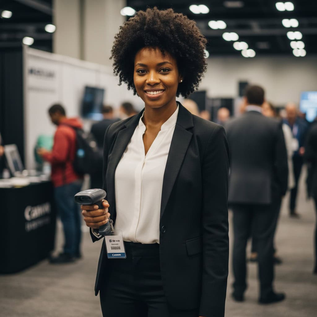 TSM Agency lead retrieval specialist portrait at Phoenix trade show booth