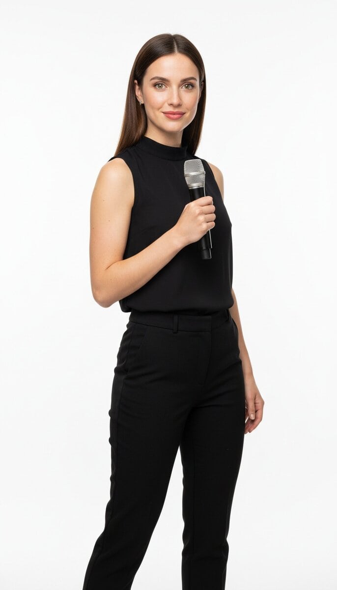 TSM Agency event host / presenter in action at Miami trade show