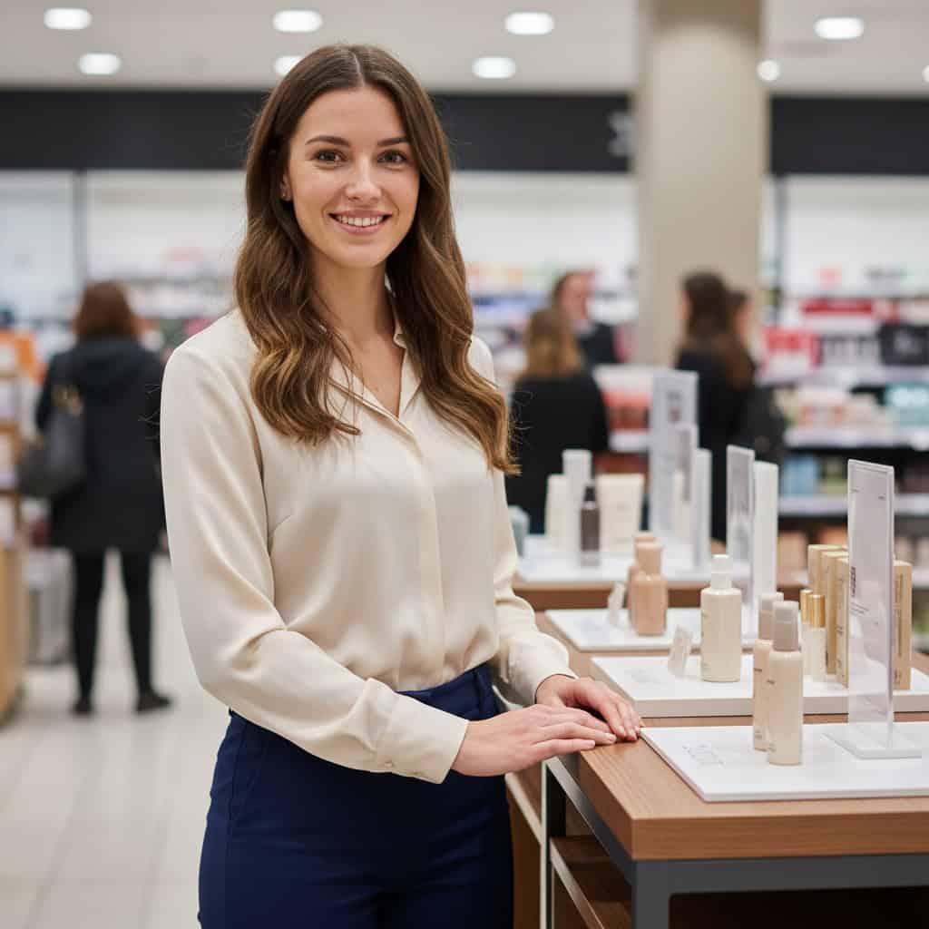 TSM Agency product demonstrator portrait at Nashville trade show booth