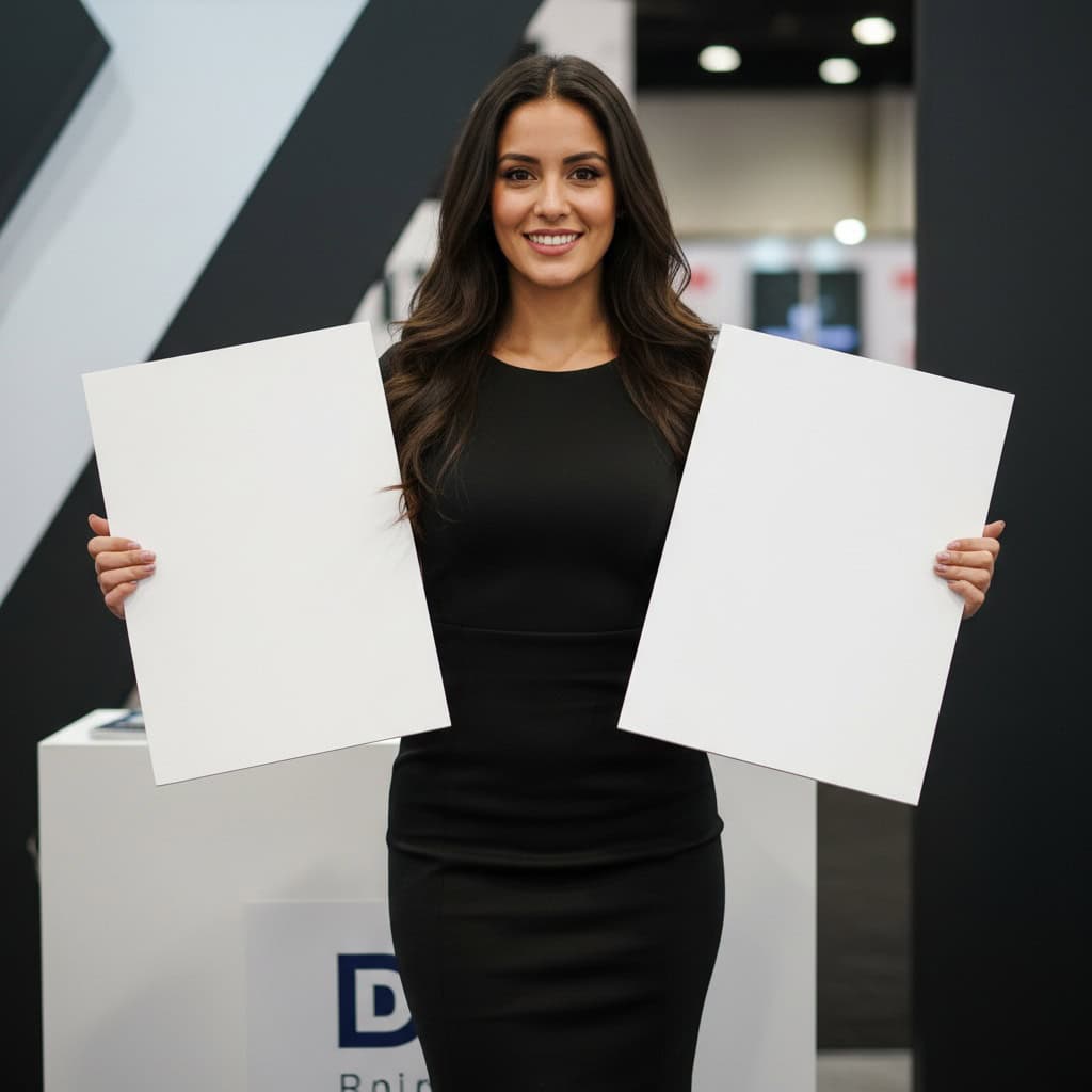 TSM Agency spokesmodel portrait at San Antonio trade show booth