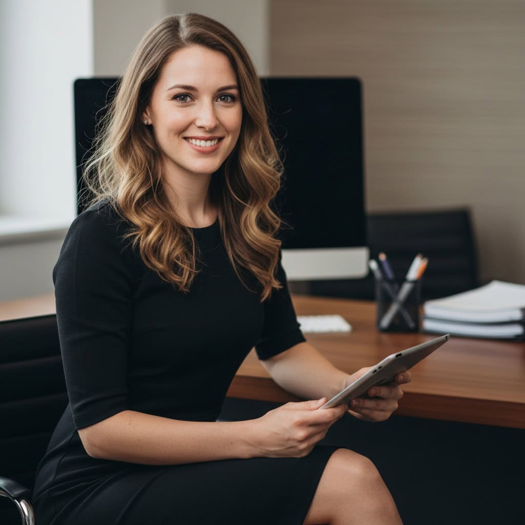 TSM Agency temporary office staff portrait at Anaheim trade show booth