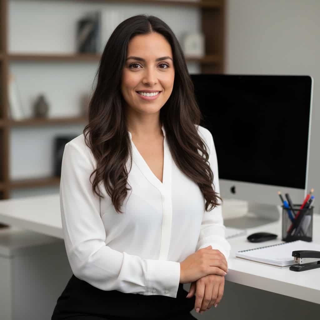 TSM Agency temporary office staff portrait at Houston trade show booth
