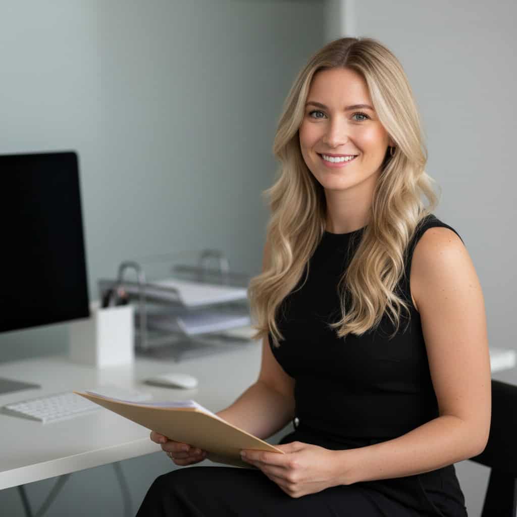 TSM Agency temporary office staff portrait at Miami trade show booth