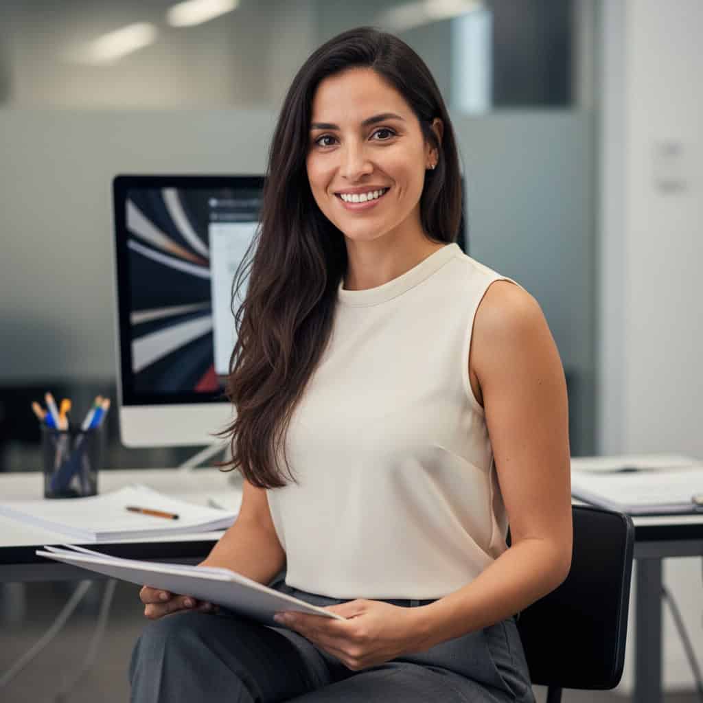 TSM Agency temporary office staff portrait at New Orleans trade show booth