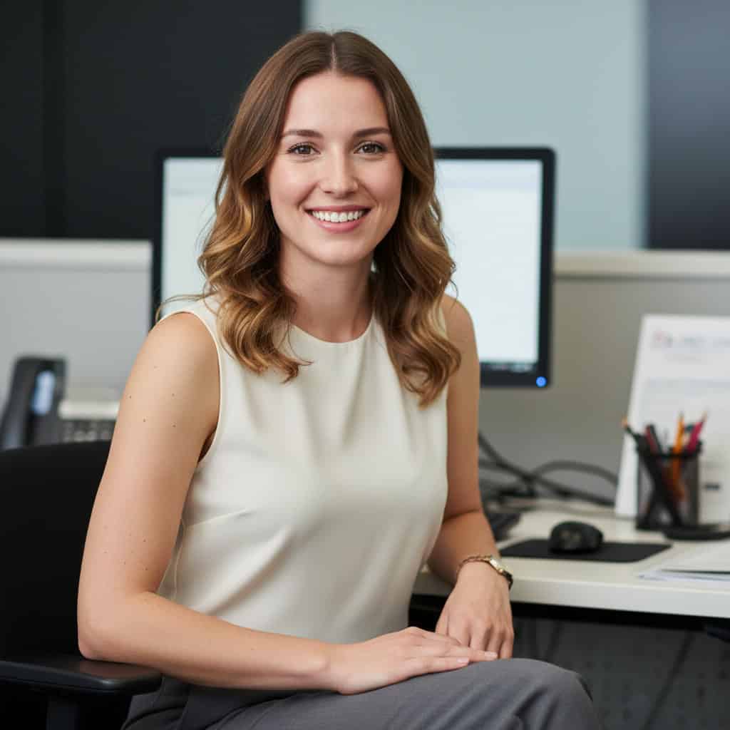TSM Agency temporary office staff portrait at San Antonio trade show booth