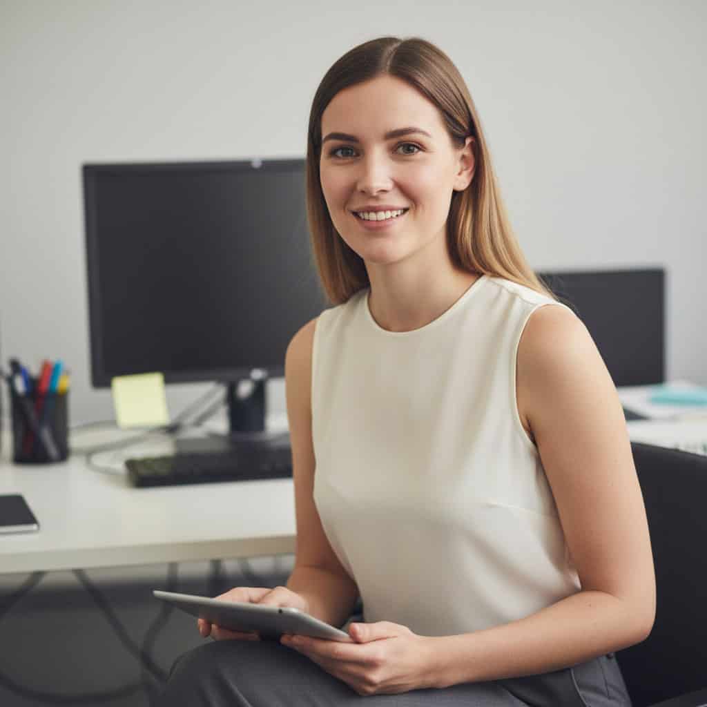 TSM Agency temporary office staff portrait at Tampa trade show booth