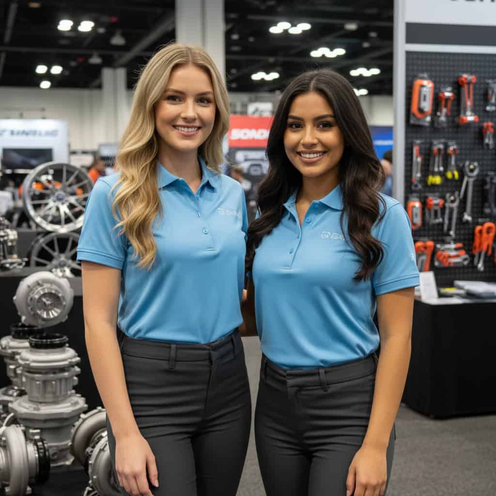 TSM Agency trade show model team at AAPEX — Automotive Aftermarket Products Expo