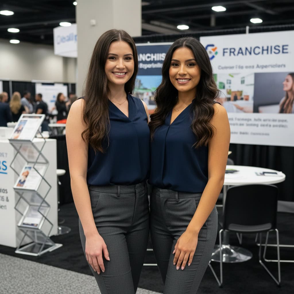 TSM Agency trade show model team at Atlanta Franchise Show