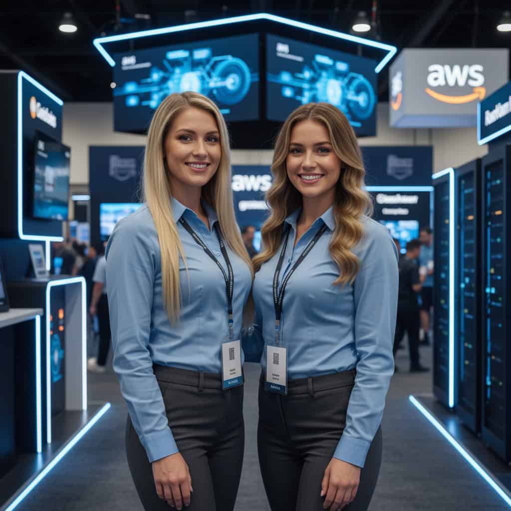 TSM Agency trade show model team at AWS re:Invent