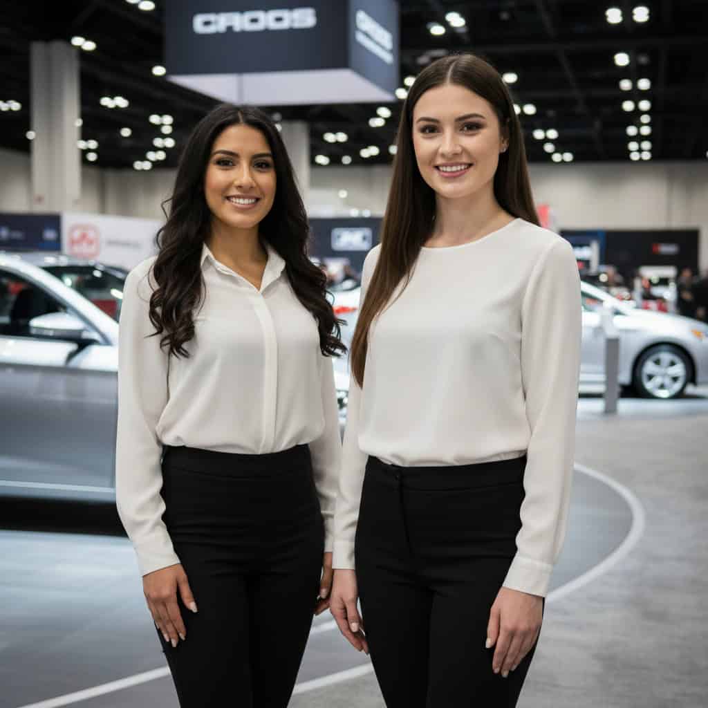 TSM Agency trade show model team at Dallas Auto Show