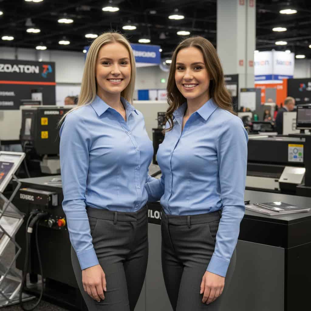 TSM Agency trade show model team at FABTECH International
