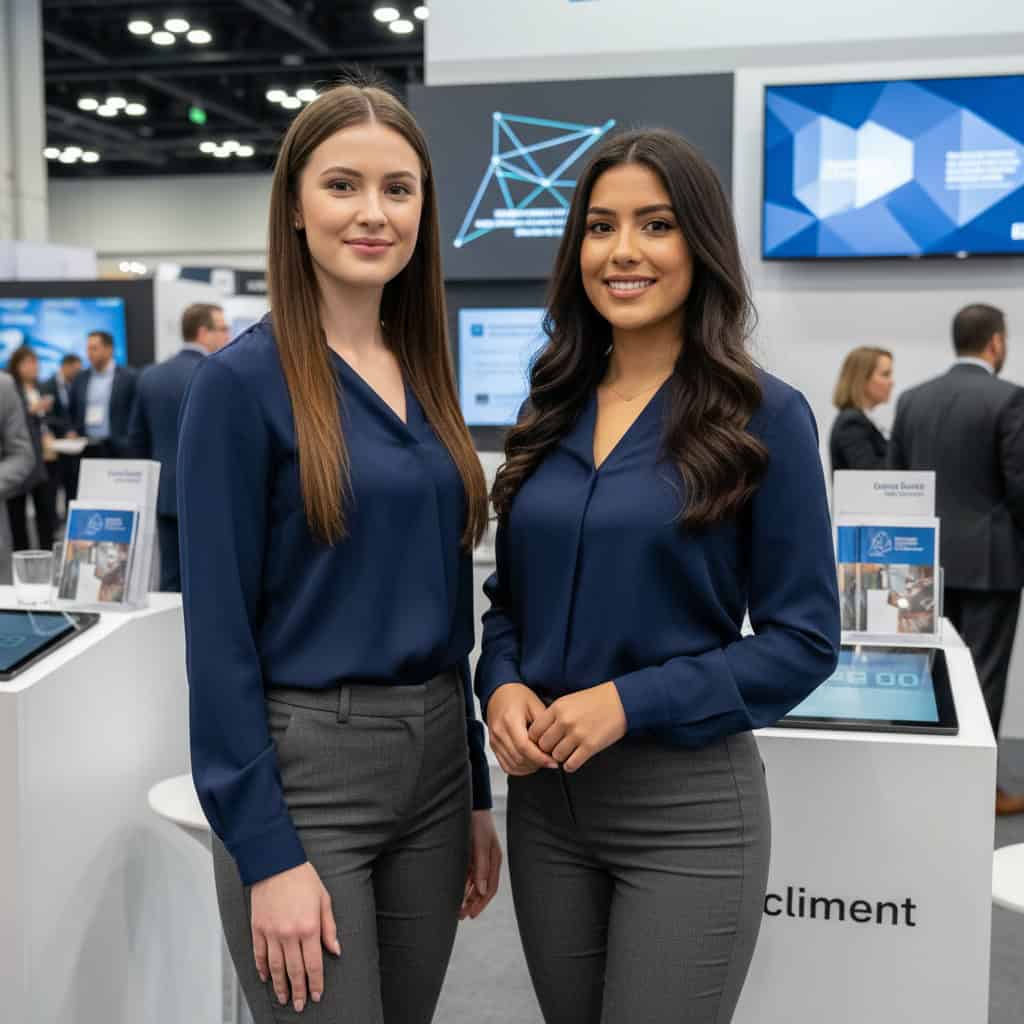 TSM Agency trade show model team at IAEE Expo! Expo!