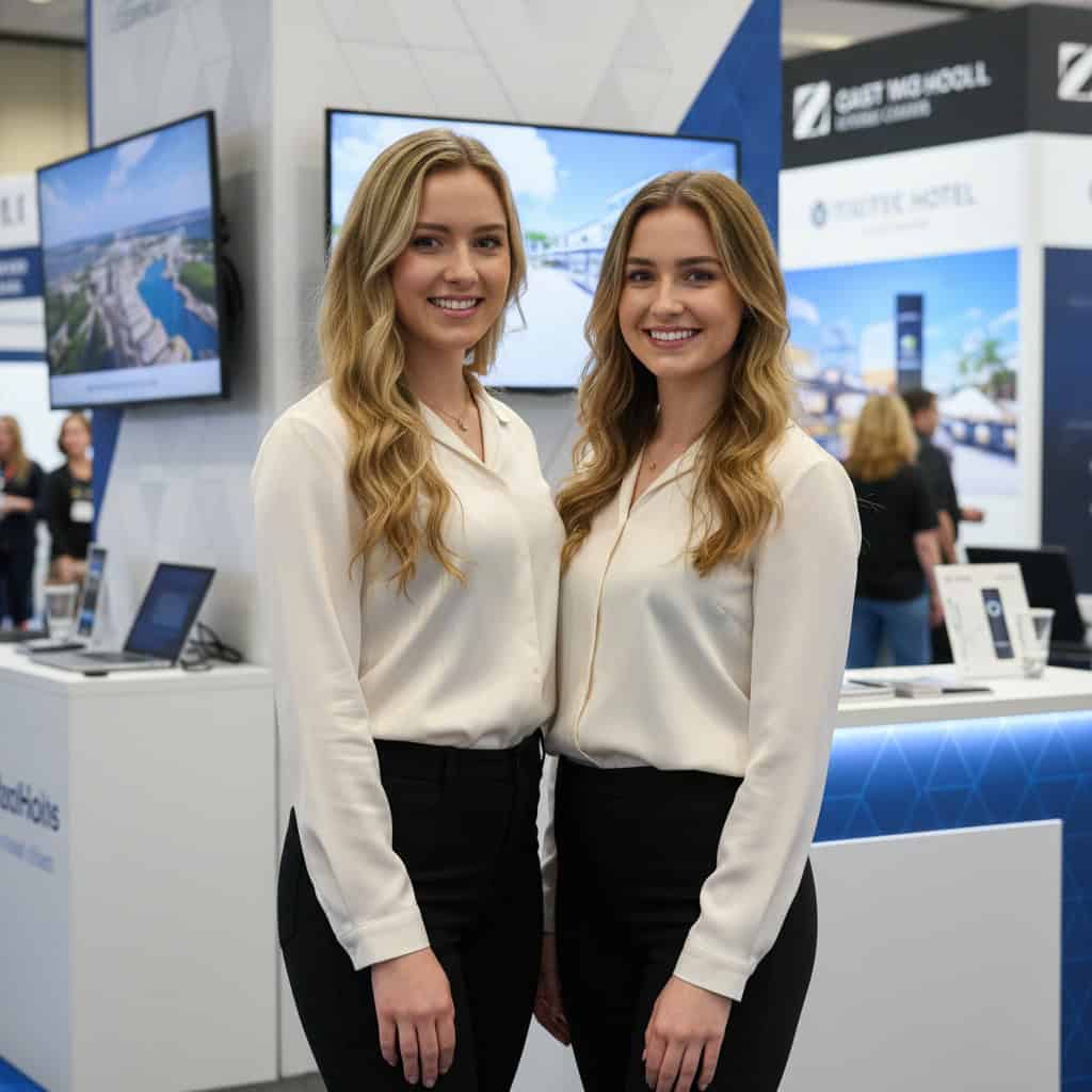 TSM Agency trade show model team at IMEX America