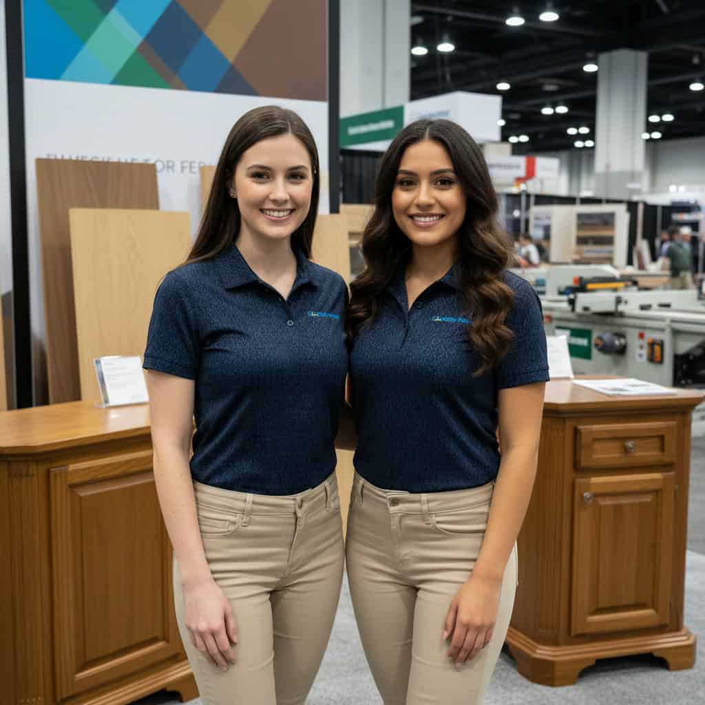 TSM Agency trade show model team at International Woodworking Fair (IWF)