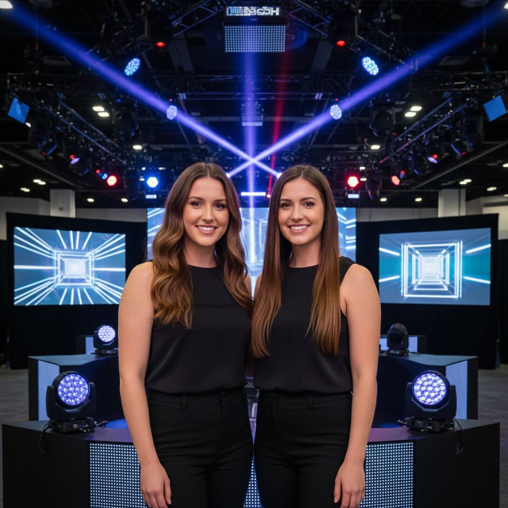 TSM Agency trade show model team at LDI — Live Design International