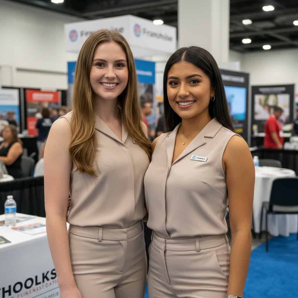 TSM Agency trade show model team at Miami Franchise Expo