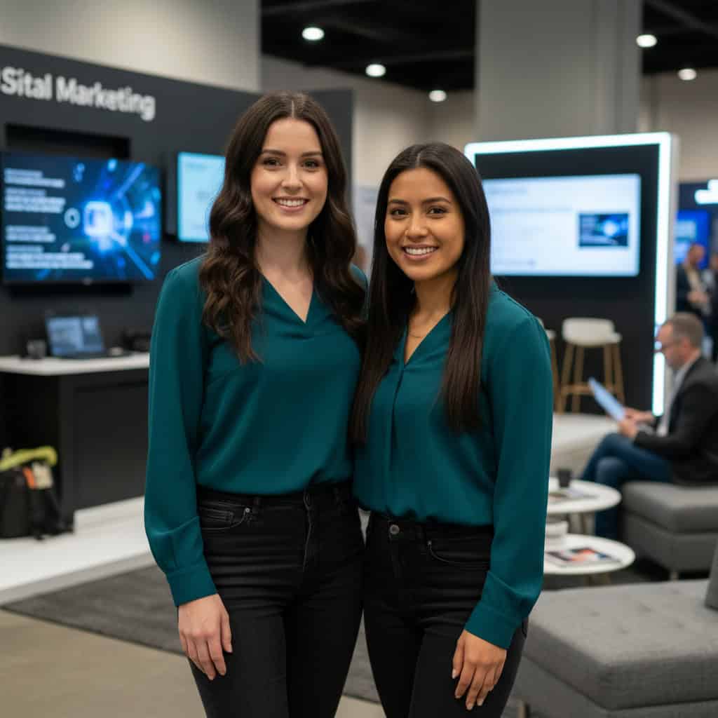 TSM Agency trade show model team at MozCon