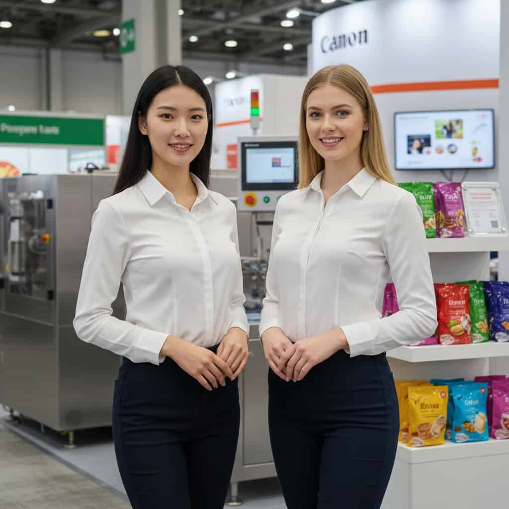 TSM Agency trade show model team at MWFPA Annual Convention & Expo