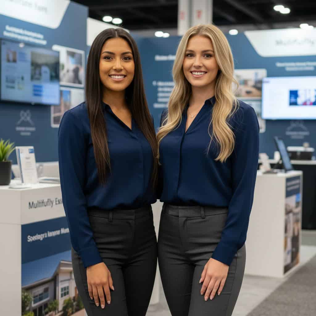 TSM Agency trade show model team at NAA Apartmentalize