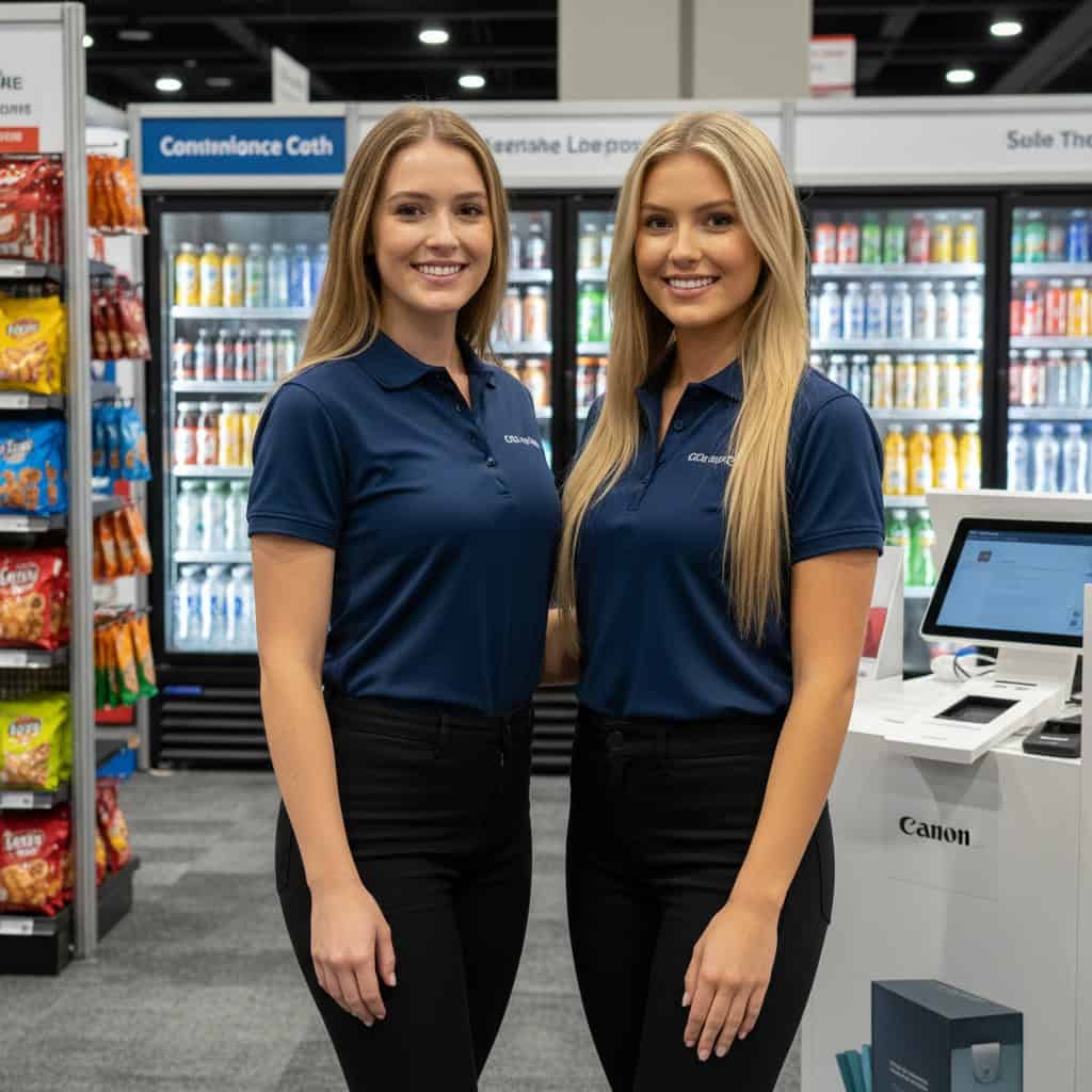 TSM Agency trade show model team at NACS Show