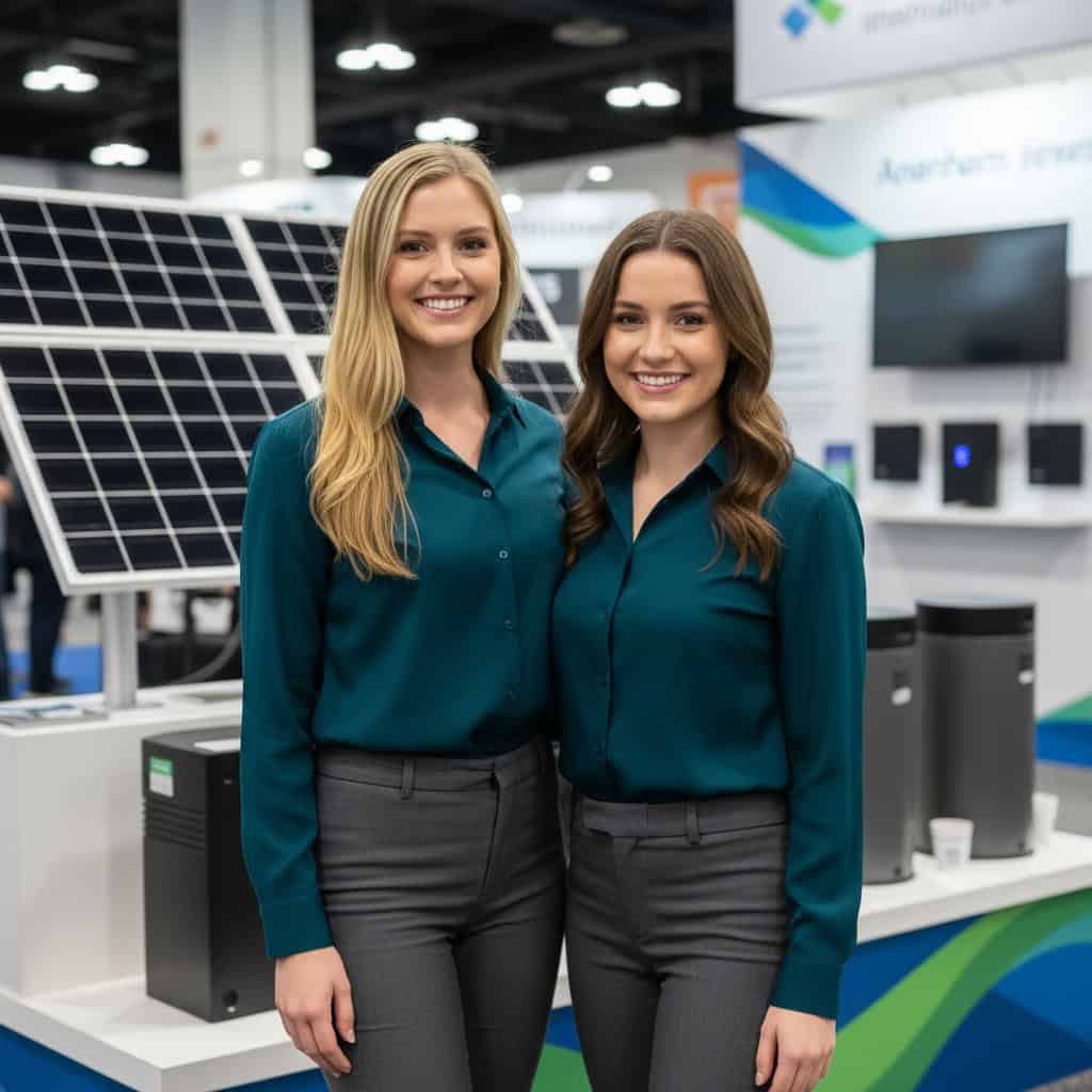 TSM Agency trade show model team at RE+