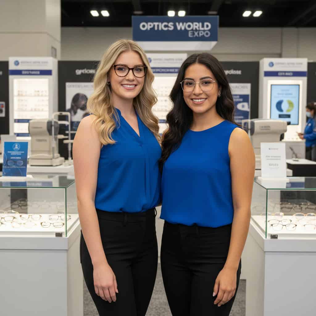 TSM Agency trade show model team at Vision Expo West