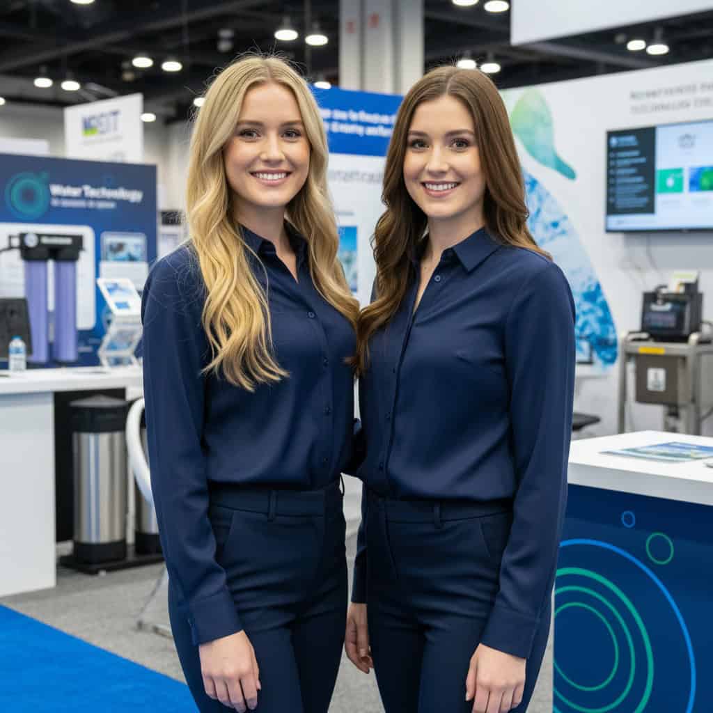 TSM Agency trade show model team at WEFTEC