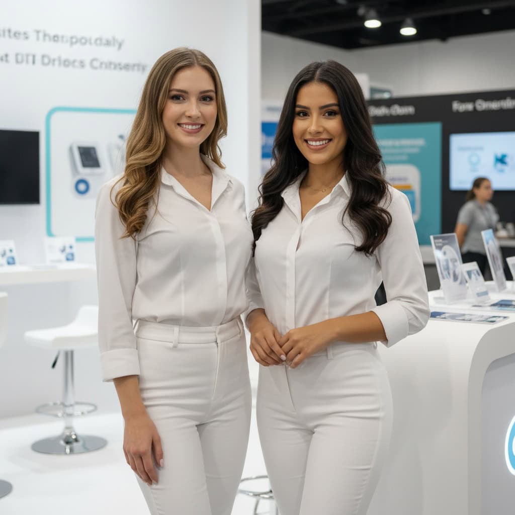 TSM Agency trade show model team at WHX Miami — Healthcare Americas